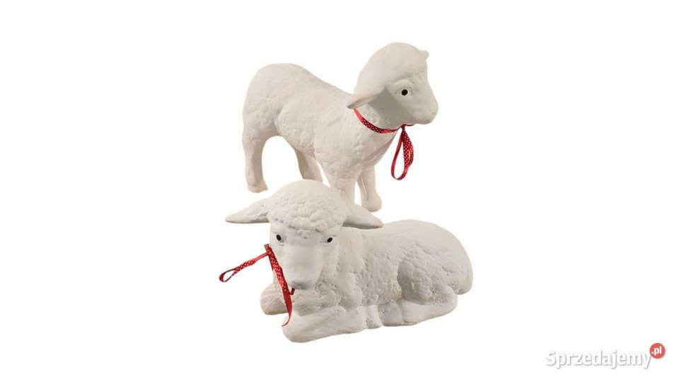 Baranek wielkanocny owieczka gipsowa komplet Wrocław
