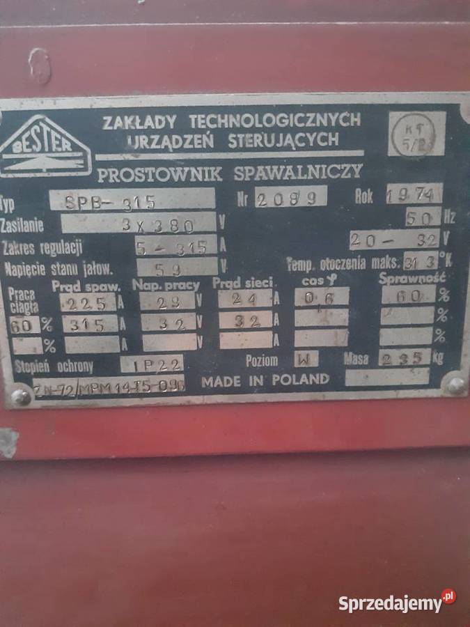 Spawarka Bester Spb 315 Sulechów