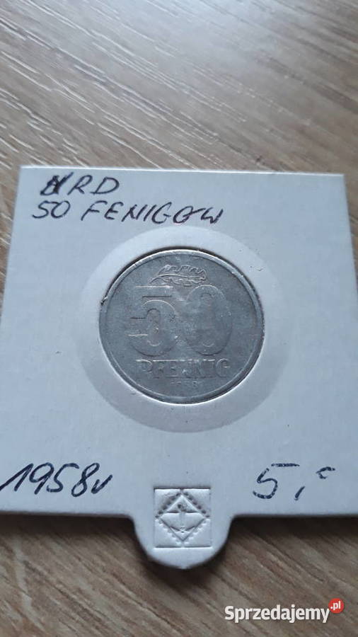 50 Fenigów NRD 1958 r Konin