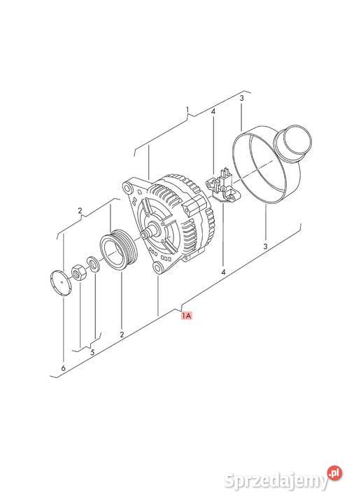 ALTERNATOR AUDI A3 8P 20 TDI 0313 06F903023F