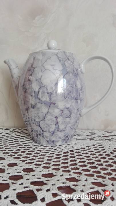 Dzbanek Joanna marmurek niebieski porcelana Białystok