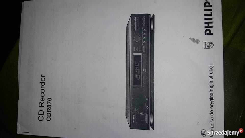 Polska Instrukcja CD Recorder CDR870 nagrywarka Kraków