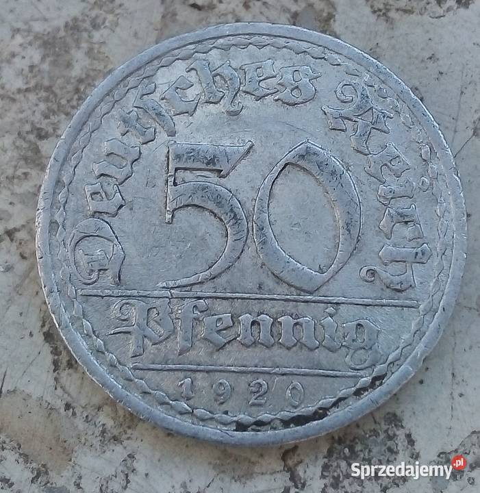 NIEMCY WAIMAR50 PFENNIG1920A ALUMINIUM