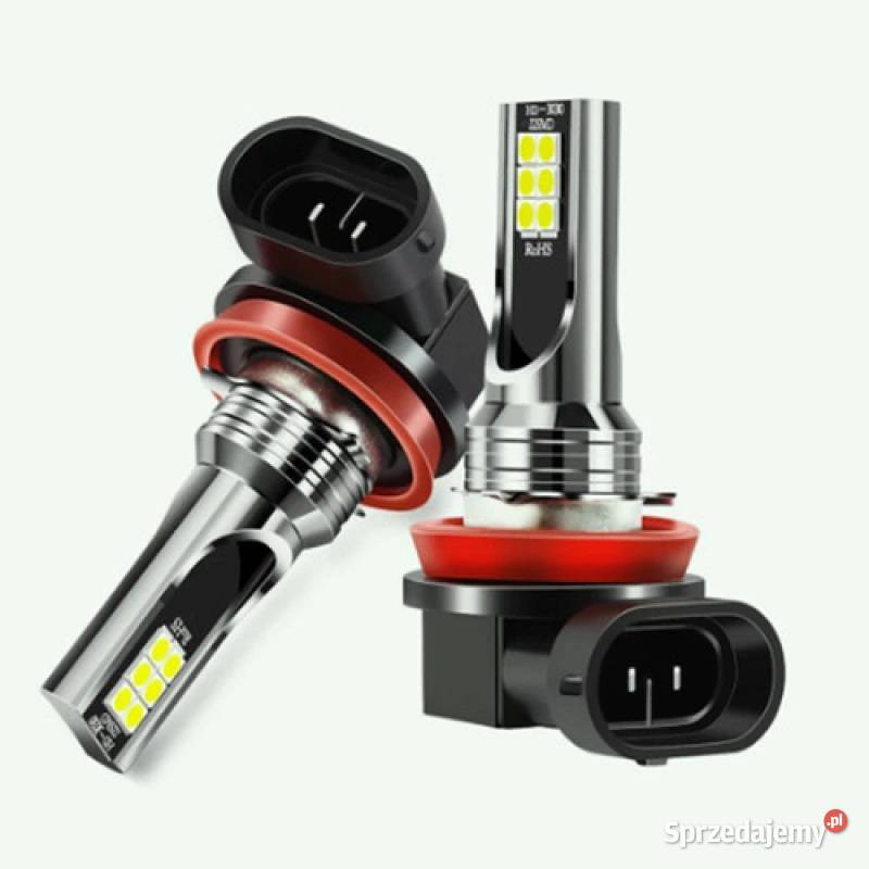 Żarówki H11 H8 12LED 3030SMD 1200 LM Oświetlenie Sieradz sprzedam