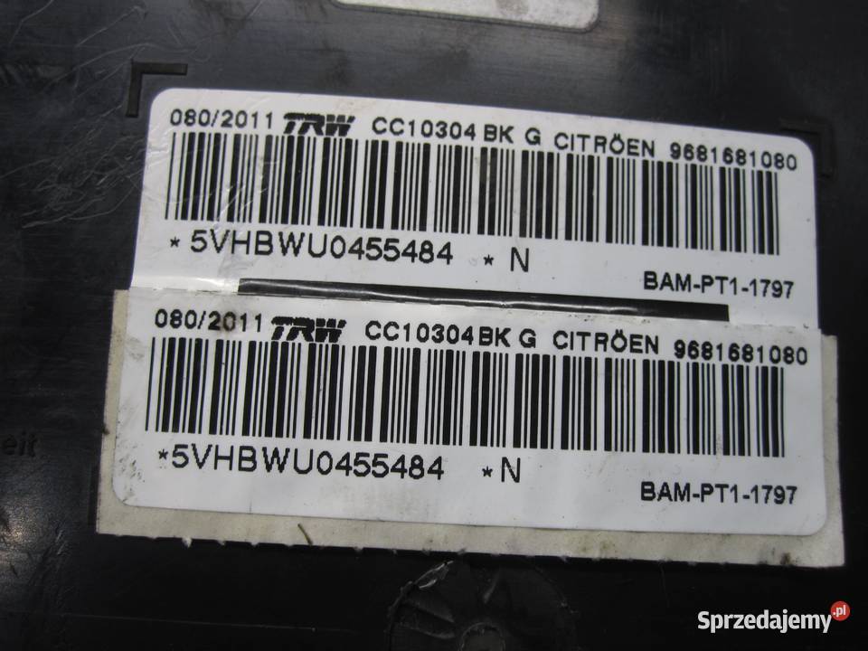 CITROEN DS3 11r poduszka fotela lewa 9681681080 Kielce