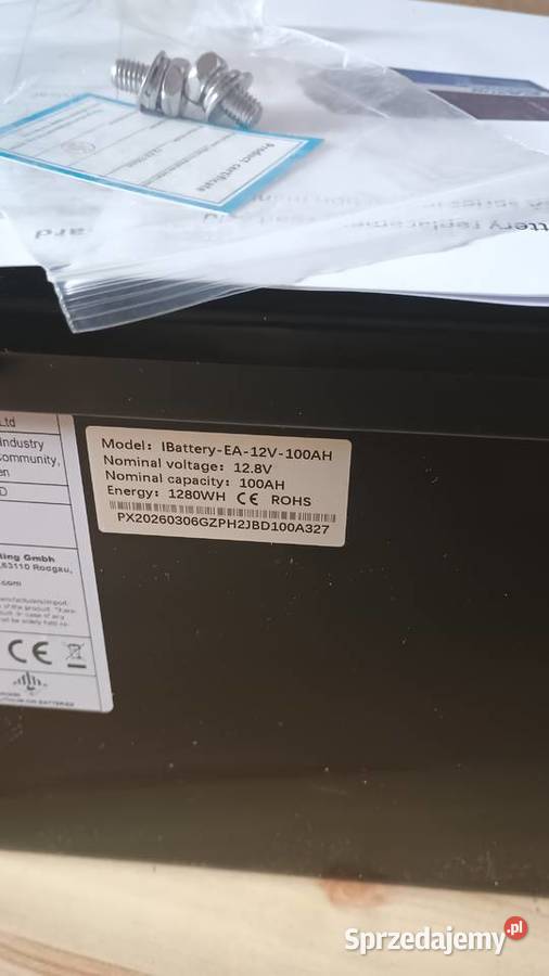 LifePo4 128V 100Ah 1280Wh Nowy osobowe Akumulatory Lubartów