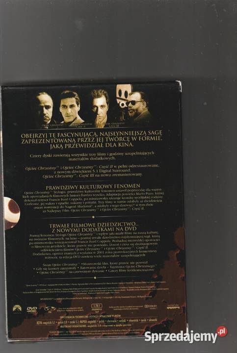 OJCIEC CHRZESTNY TRYLOGIA BOX 4DVD Coppola