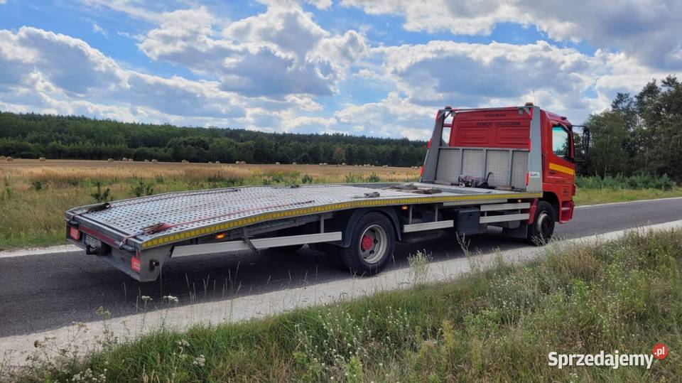 Mercedes Atego 1218 1224 Laweta Autolaweta euro czerwony Autolawety łódzkie Brzeziny
