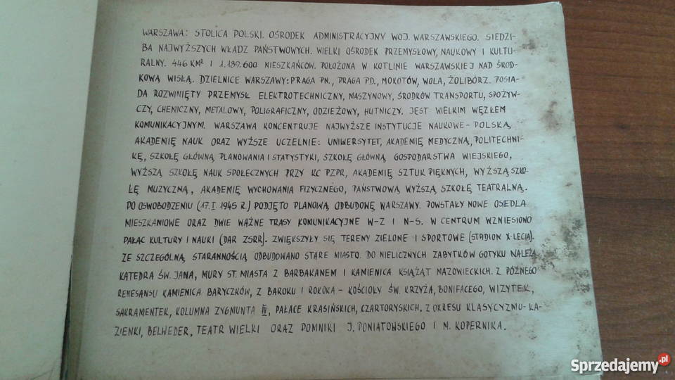 Starocie stary album o Warszawie pamiątka PRLu zachodniopomorskie Koszalin