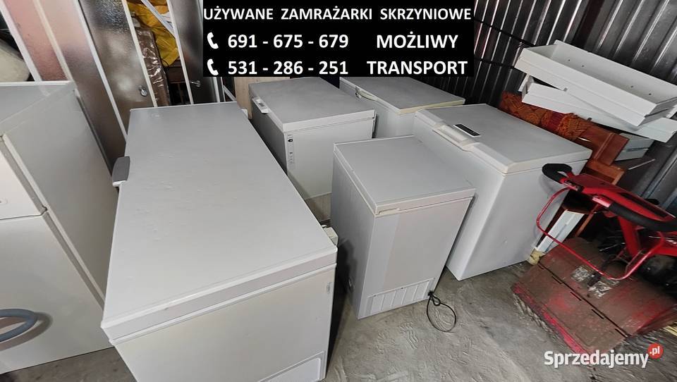 Zamrażarki SKRZYNIOWE różne wielkości pojemności wolnostojące Dobrzyń nad Wisłą sprzedam