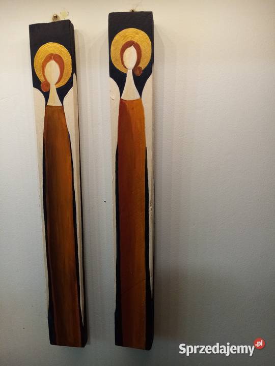 anioły malowane na desce kujawsko-pomorskie Toruń sprzedam