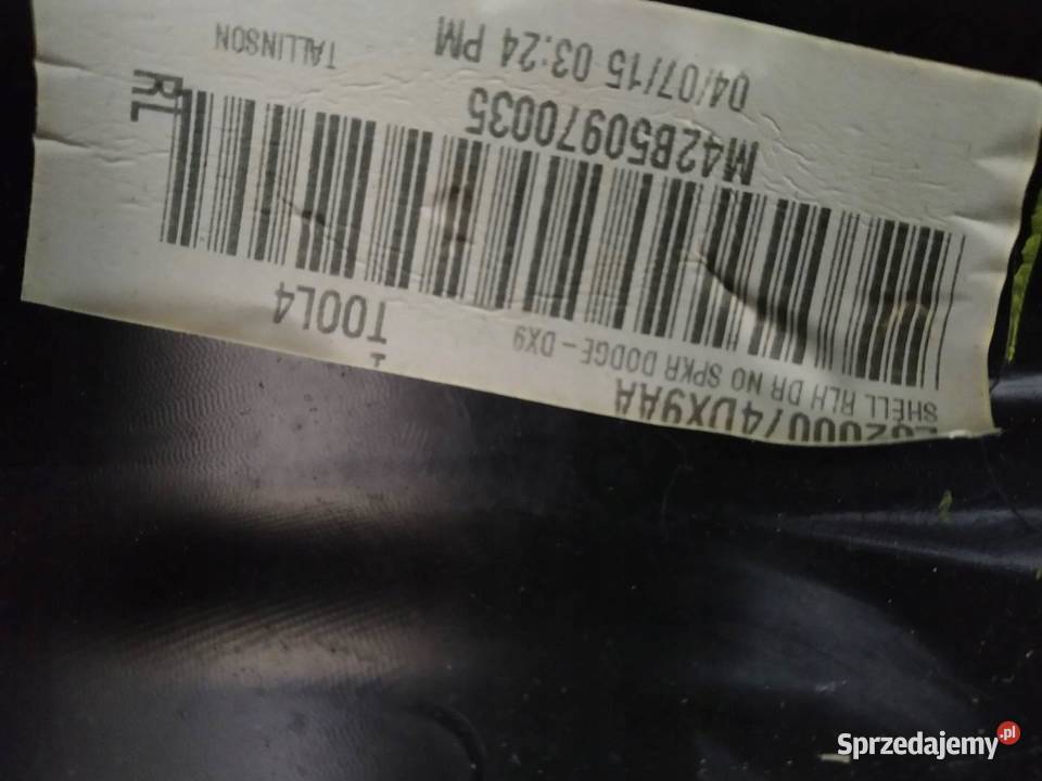 TAPICERKA BOCZEK LEWY TYŁ Dodge Charger VII 2011