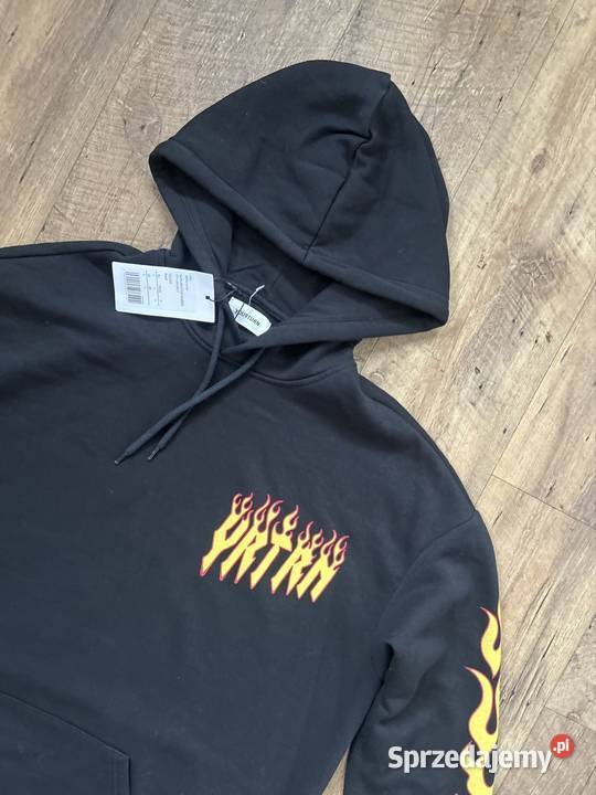 Bluza męska L czarna bluza męska z kapturem Wyszków