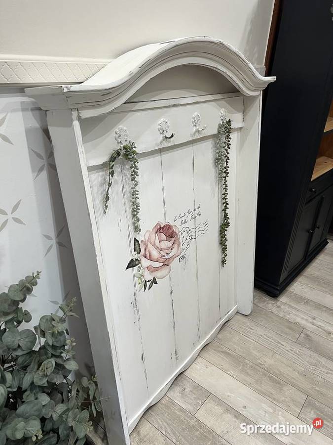 Wieszak dębowy garderoba shabby chic Meble lubuskie Żary sprzedam
