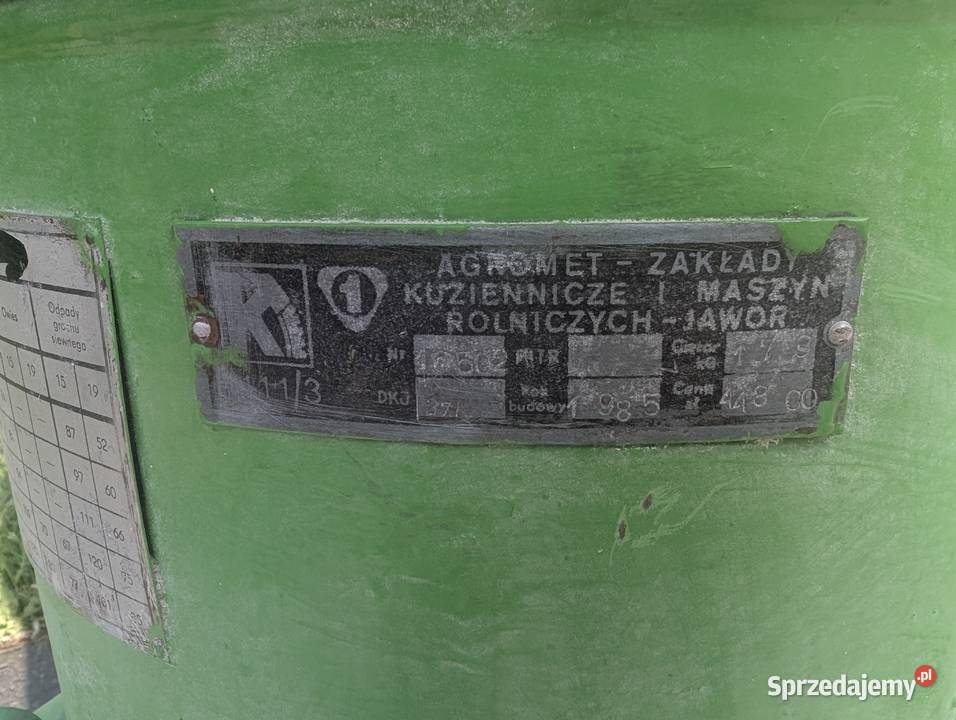 śrutownik bąk z silnikiem 75 kw super stan Rymanów