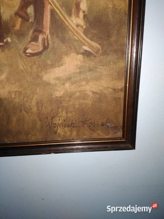 Piękny Kossak na jedwabiu Katowice