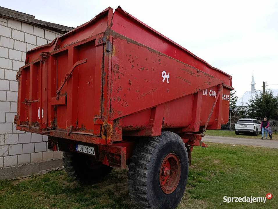 Przyczepa skorupową 9t zarejestrowana z własną Rolnictwo lubelskie Kożuszki