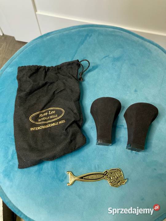 Nowe czarne klasyczne zamszowe buty szpilki Rose inna