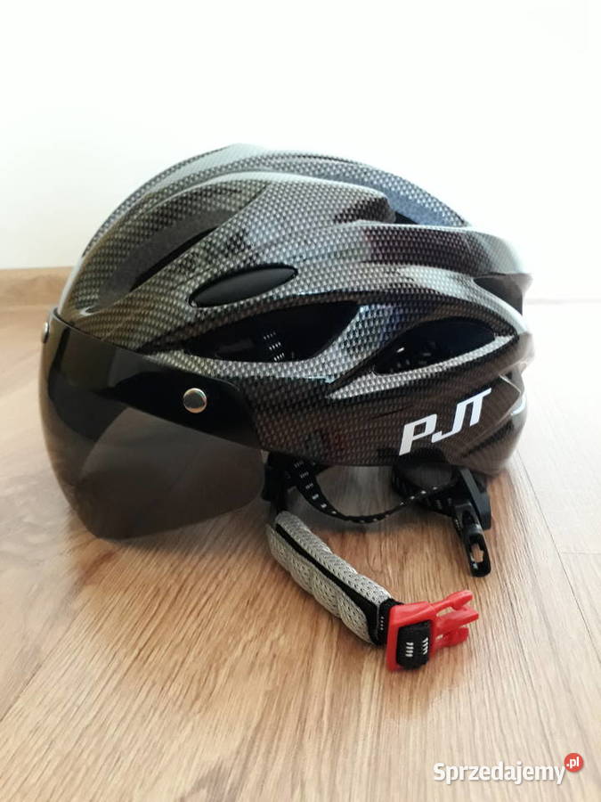 Kask rowerowy z szybką damski męski nowy sprzedam