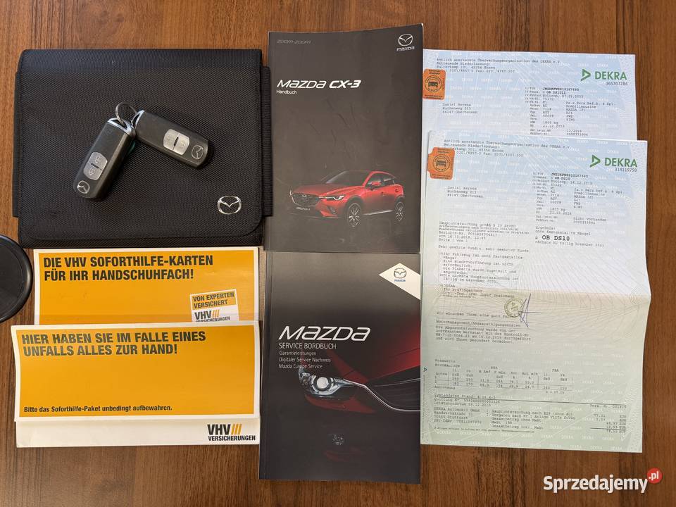Mazda CX3 15D 2016r KAMERA NAVI XENON NISKI Samochody osobowe Leszno sprzedam