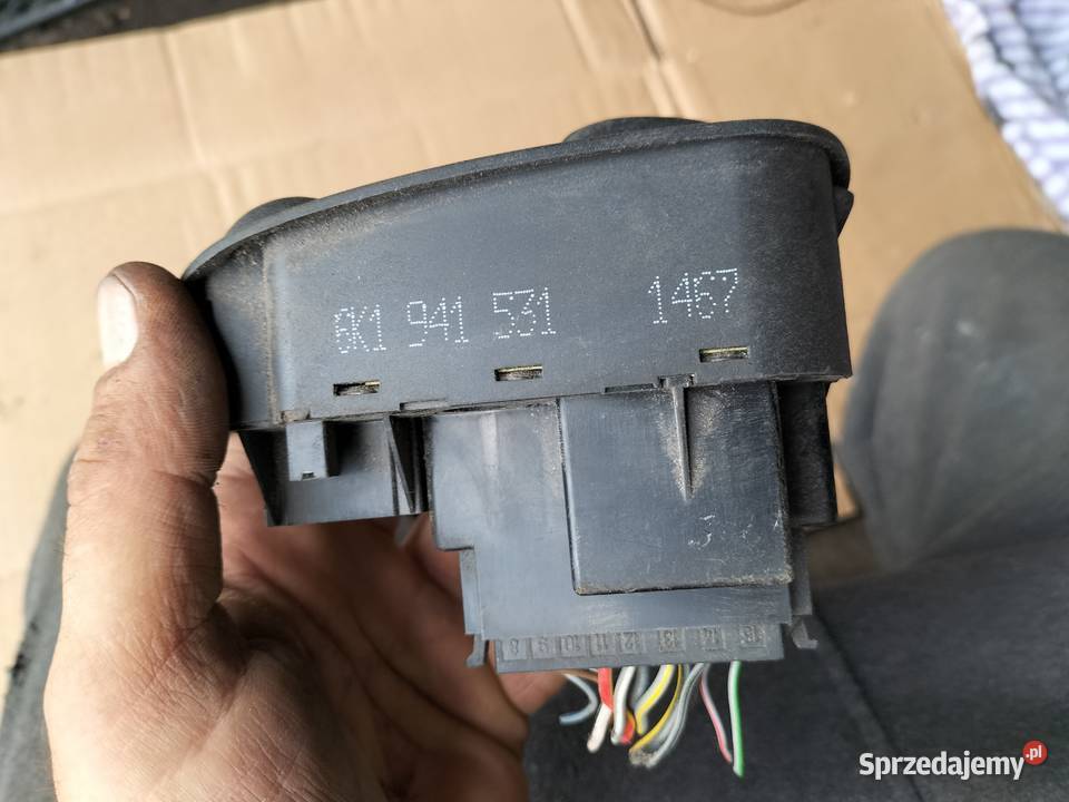WŁĄCZNIK WYŁĄCZNIK ŚWIATEŁ 6K1941531 Seat Ibiza panele sterowania, przełączniki lubelskie sprzedam