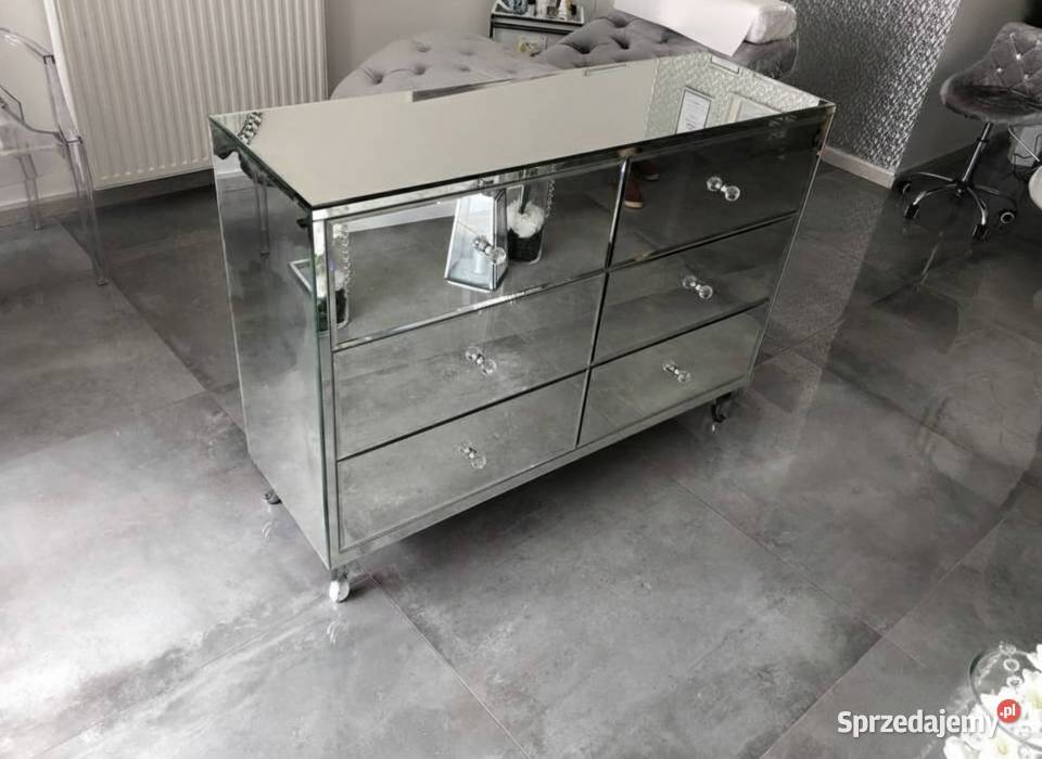 Nowoczesna Komoda Lustrzana Glamour Elegancja i Komody Kępno