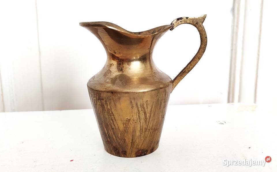 Dzbanuszek mosiężny stary pomorskie Gdańsk sprzedam