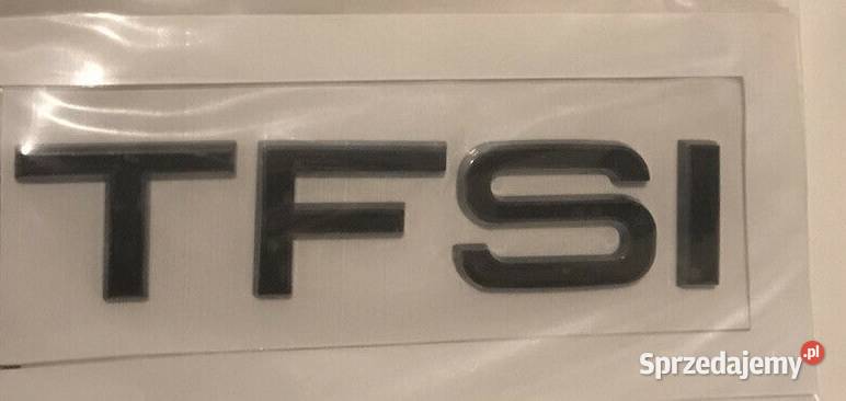 NOWE logo klejane TFSI znaczek emblemat czarny Zamość sprzedam