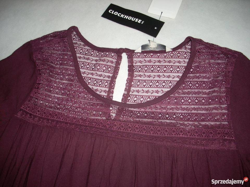 CA luźna sukienka KORONKA marszczenia NOWA L Spódnice i sukienki Nowy Sącz