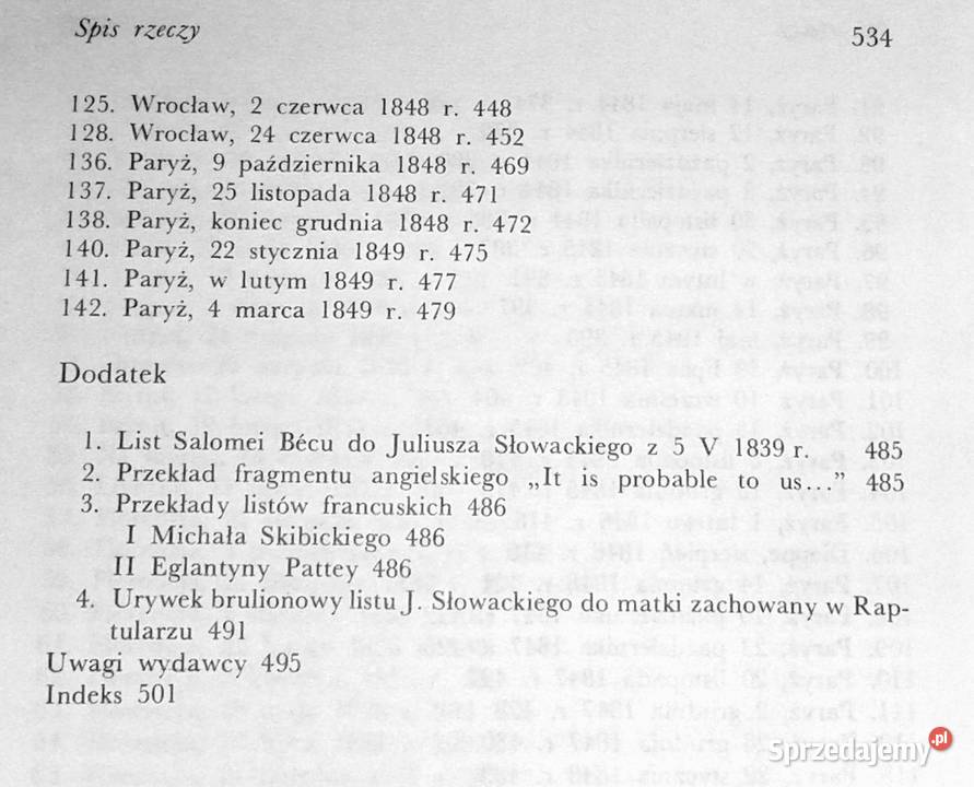 Dzieła wybrane 6 Listy do matki Juliusz Słowacki Kultura i Rozrywka Chełm sprzedam