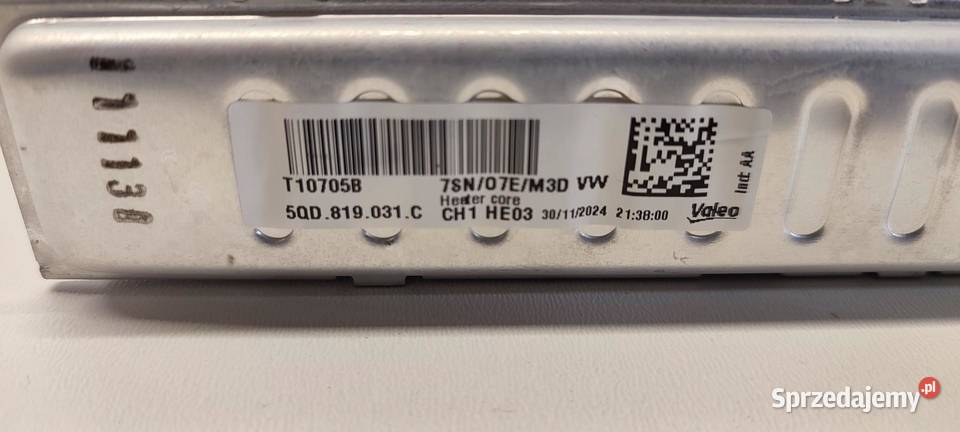 VW TAYRON WYNIENNIK CIEPŁA NAGRZEWNICA