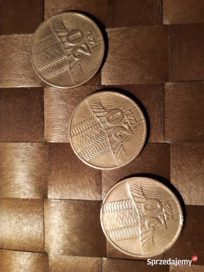 3 Monety PRLu 20 Wieżowiec i kłosy 1973 1974 Numizmatyka Pruszków sprzedam