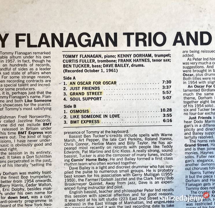 Tommy Flanagan Trio And Sextet Płyty i kasety Szczecin