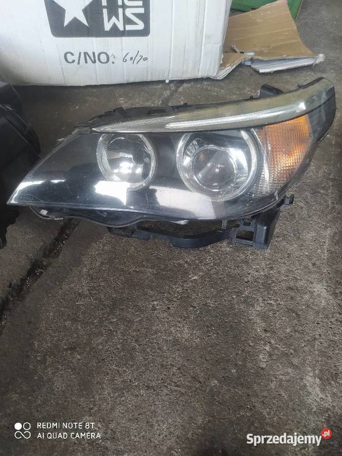 Lampy BMW e60 bixenon skretny uszkodzone sprzedam