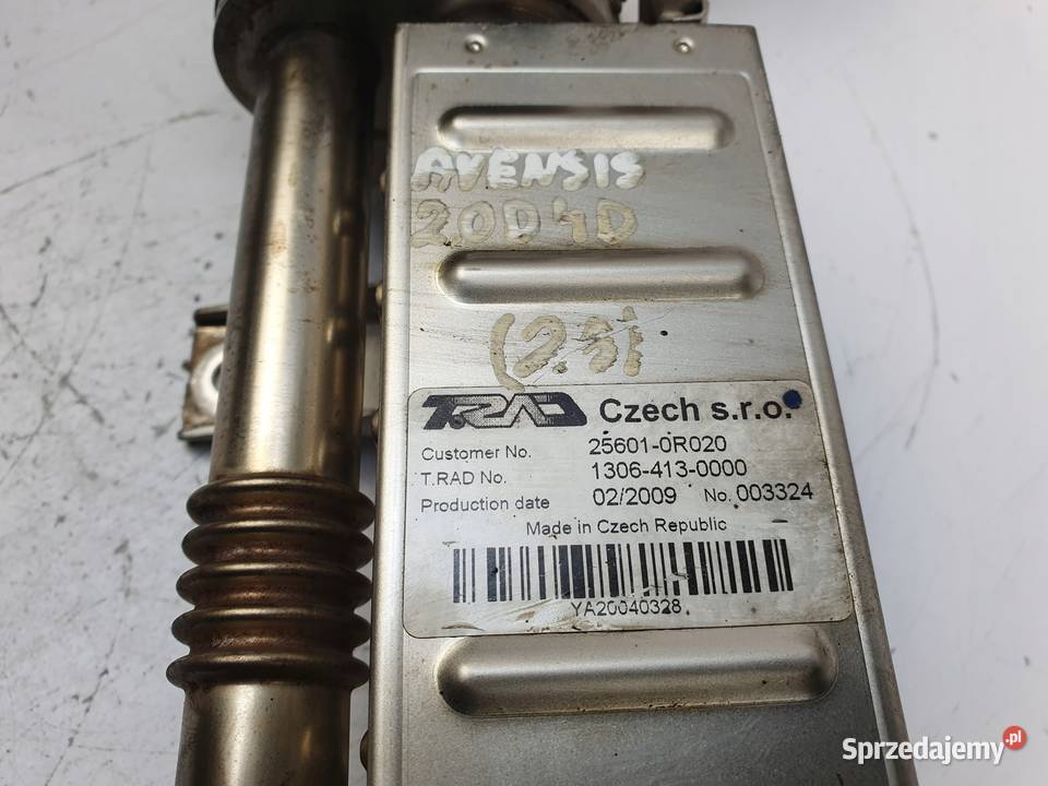 CHŁODNICA SPALIN Toyota Avensis T27 20 D4D sprzedam