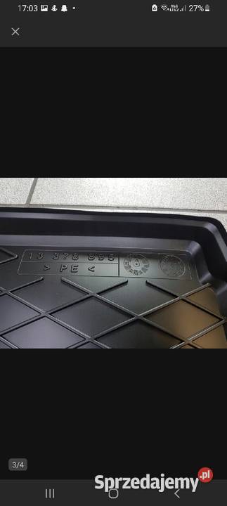 Mata gumowa orginalna bagarznika nowa do Opla małopolskie sprzedam