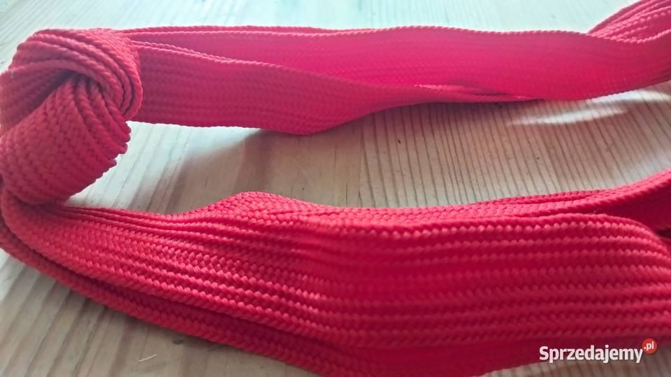 Sznurowadła płaskie długość 120 kolor czerwony wielkopolskie Ostrów Wielkopolski