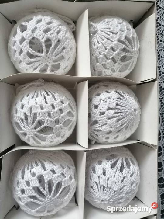 Zestaw 6 sztuk bombek na choinkę 8 średnicy