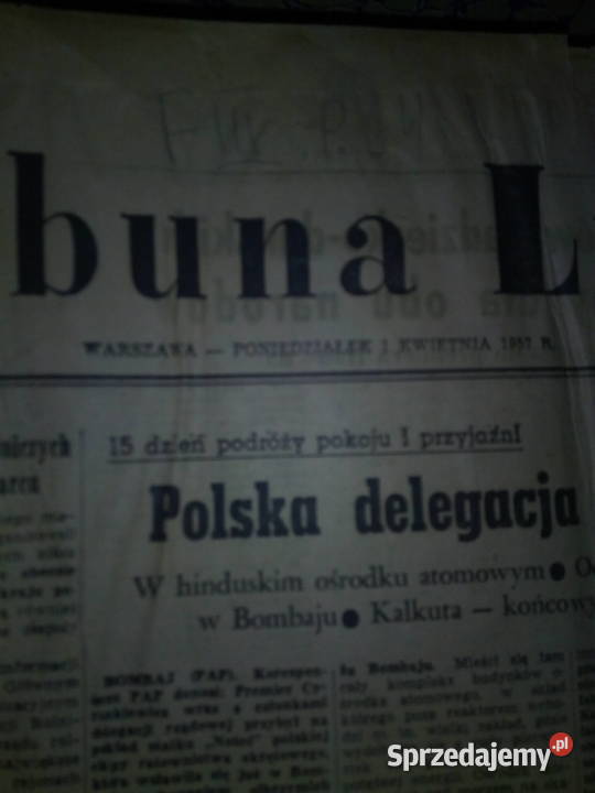 Trybuna Ludu gazeta 1957 II kwartał Warszawa sprzedam