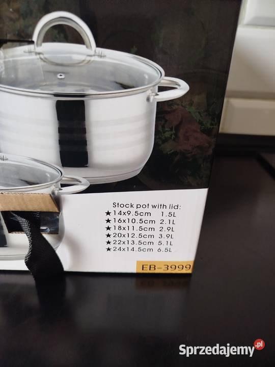 Komplet garnków Edenberg 12el 1466 L indukcja Przybory kuchenne