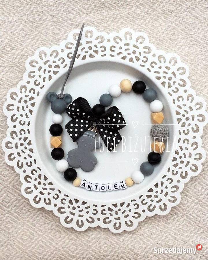 Zawieszka do smoczka z imieniem dziecka Batman Szczecin