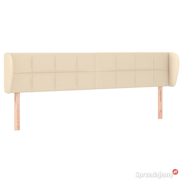 Zagłówek uszak kremowy 183x23x7888 tkanina Warszawa