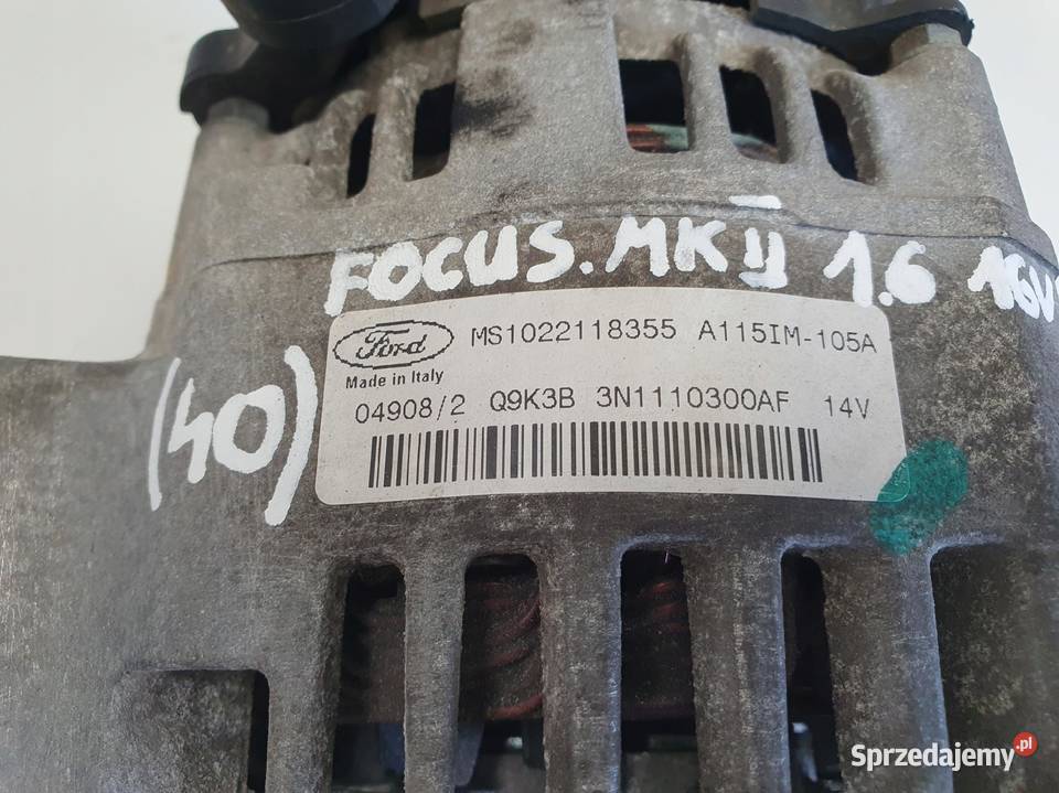 ALTERNATOR Ford Focus MK2 16 16V MS1022118355 lubelskie Rudka