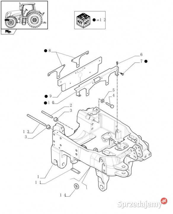 Holland T6010 Wspornik 84380306 Jastrzębniki