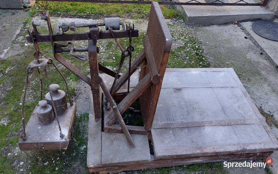 Waga szalunkowa stara z odważnikami śląskie Gorzyczki sprzedam