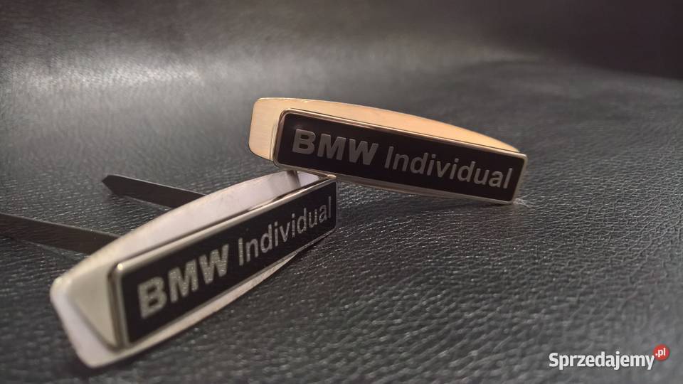 Logo emblemat fotele BMW INDIVIDUAL Chełm sprzedam