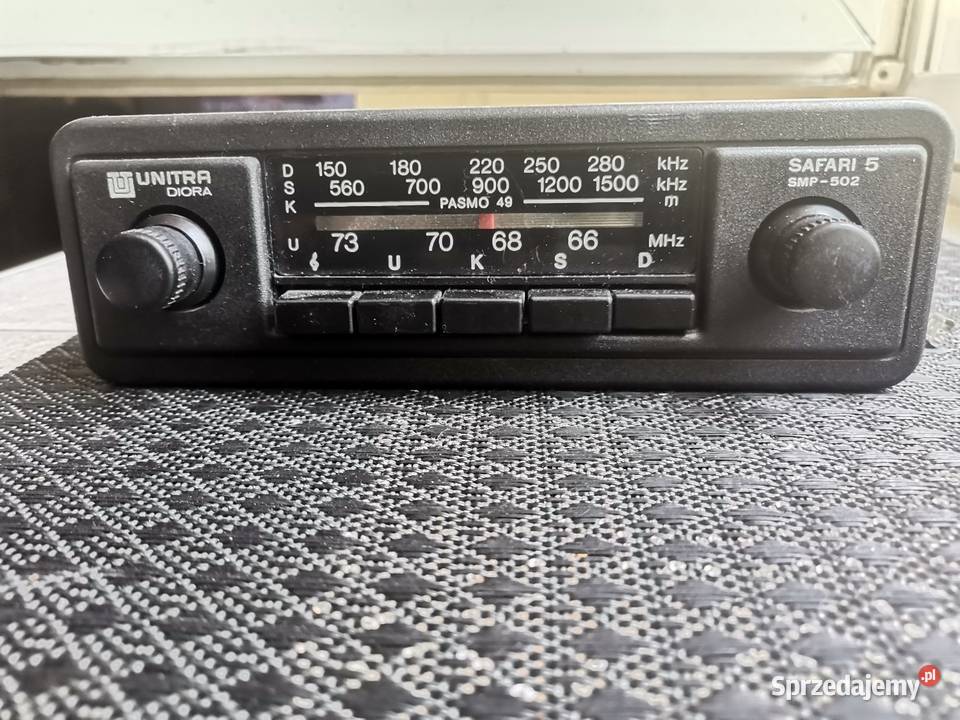 Radio samochodowe Safari 5 SMP 502 z czasów PRL Elektronika Kraków