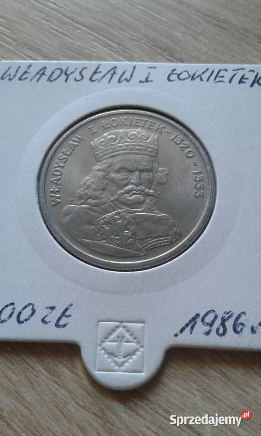 100 Władysław I Łokietek1986 rUNC wielkopolskie Konin