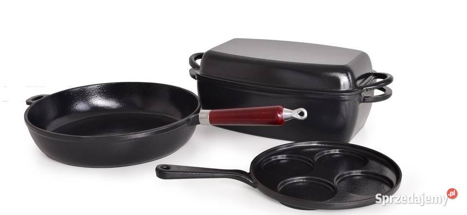 45L żeliwny garnek z samopodlewającą pokrywką Warszawa