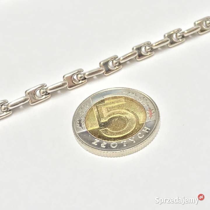 Złoty ŁAŃCUSZEK NASZYJNIK damski 750 18K z Warszawa